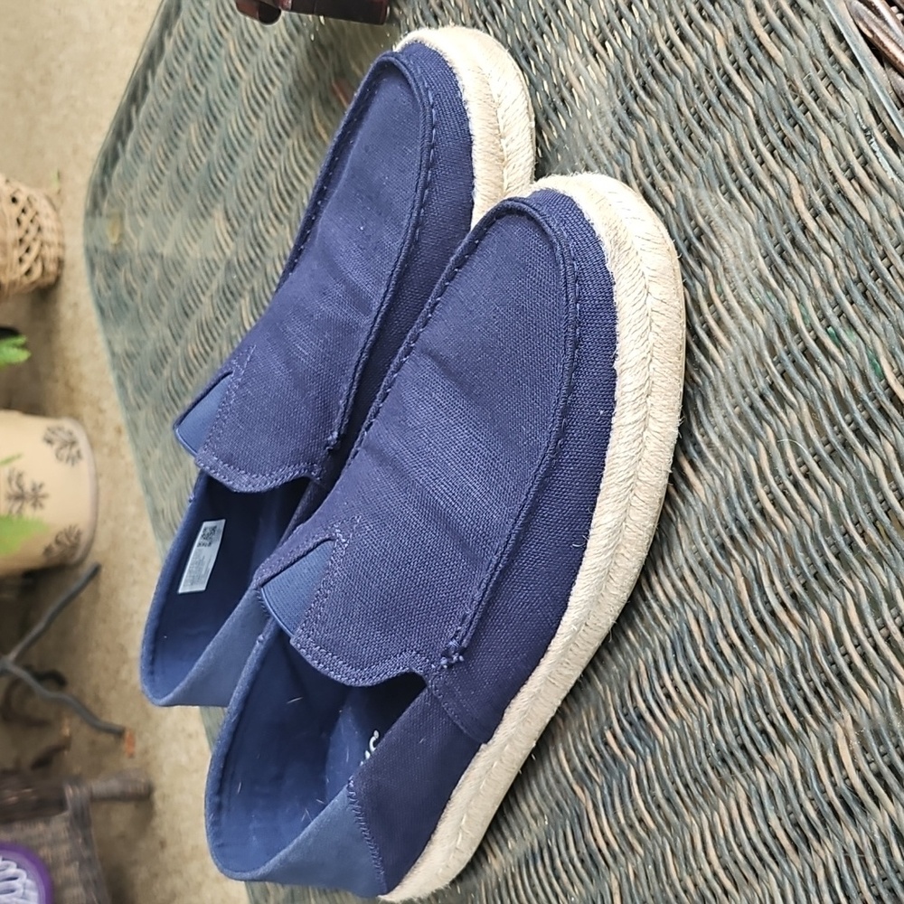 Toms Alonso Heritage Canvas Midsole Slip On Cotton Mens Casual Navy Blue US 13